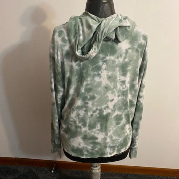 Clavin Klein Green, white tie dye hoodie, size Medium - Picture 3 of 4